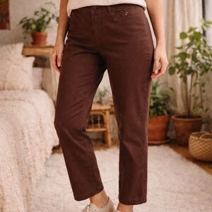 Classic and polished Talbots brown ankle pants in women’s size 12 🤎